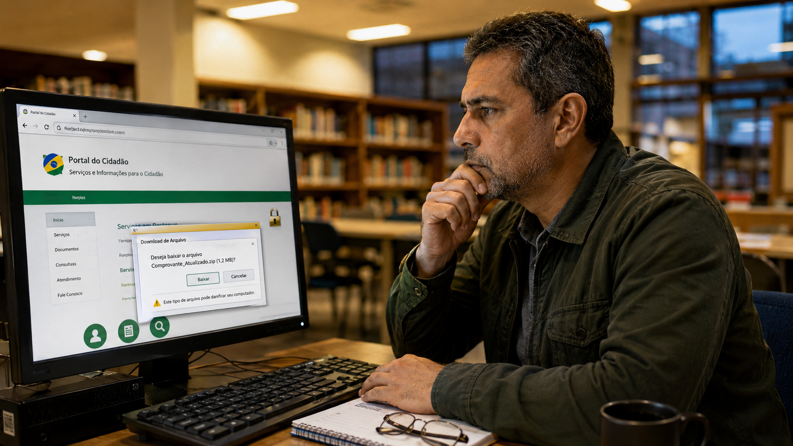 Site com aparência gov.br pode esconder malware, roubar senhas e capturar dados pessoais. Saiba como identificar o golpe.