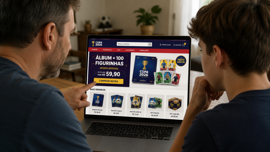 Sites falsos de figurinhas da Copa prometem descontos e produtos oficiais, mas podem causar prejuízo.