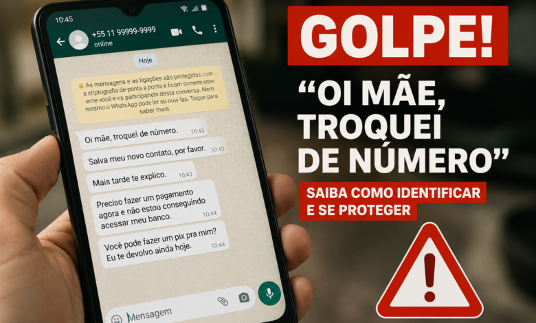 Oi mãe, troquei de número: é golpe?