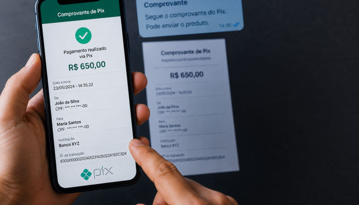Golpe do falso comprovante de Pix